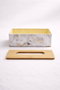 Hermia Soporte para Servilletas Dorado con Tapa de Bambú BU0115